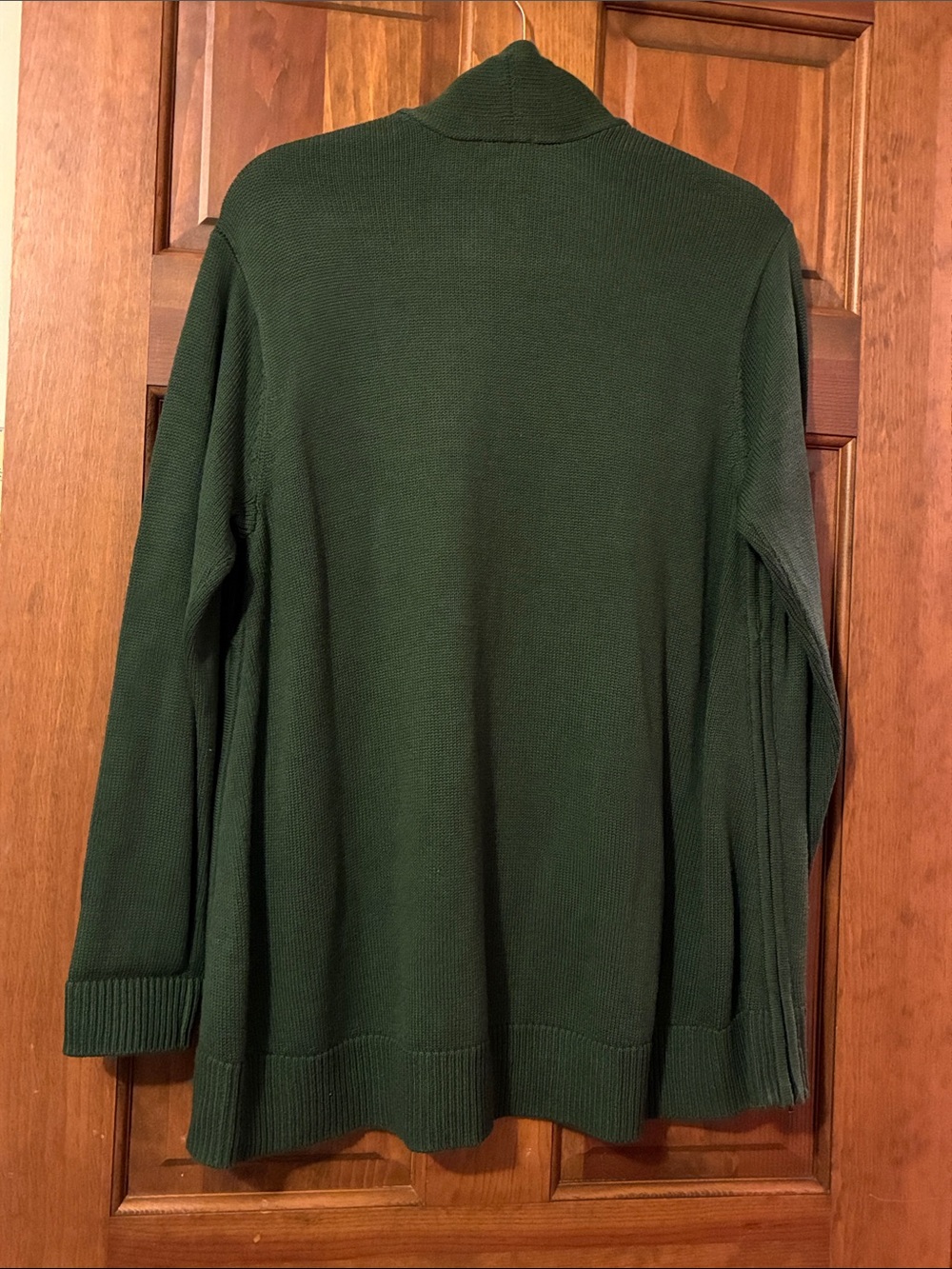J. Jill Forest Green Open-Front Cardigan - Picture 6 of 6